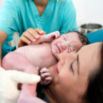 Newborn and Mother in hospital