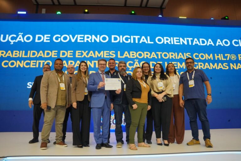 Saúde conquista prêmio nacional em inovação digital