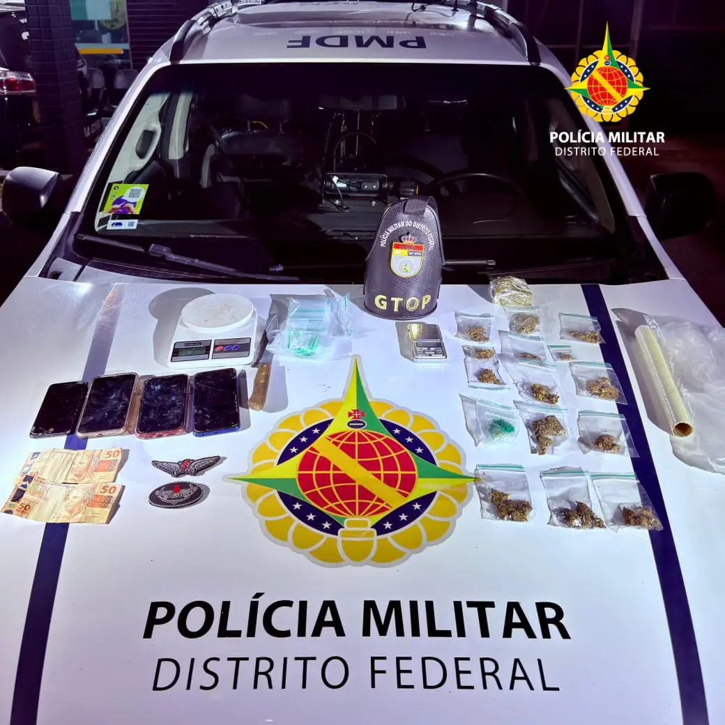 PMDF realiza operação contra o tráfico em três locais de Santa Maria, resultando em prisões e apreensão de drogas
