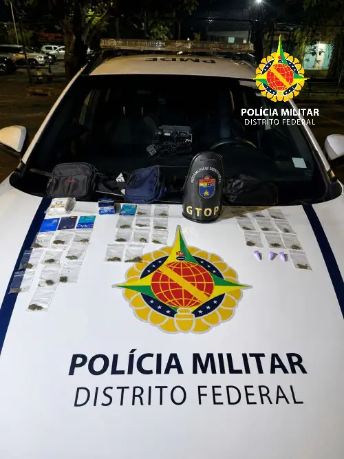 PMDF apreende adolescentes por ato infracional relacionado ao tráfico de drogas na Asa Norte