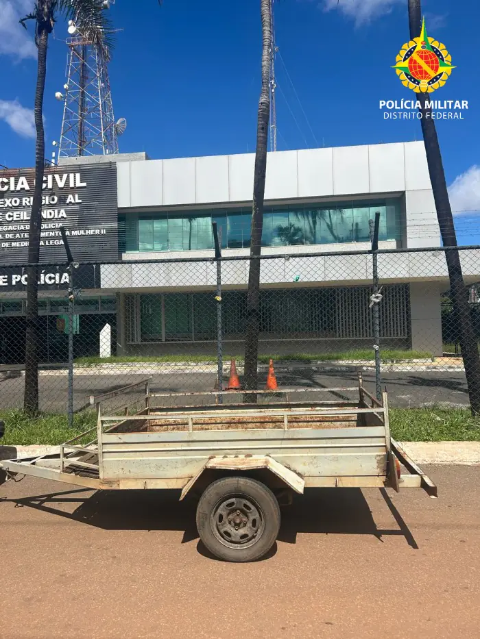 PMDF Recupera Reboque Furtado em Ceilândia Sul Após Denúncia de Morador
