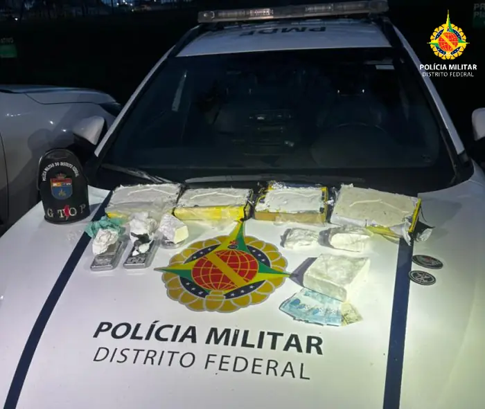 PMDF Apreende Grande Quantidade de Drogas e Detém Homem em Samambaia Norte