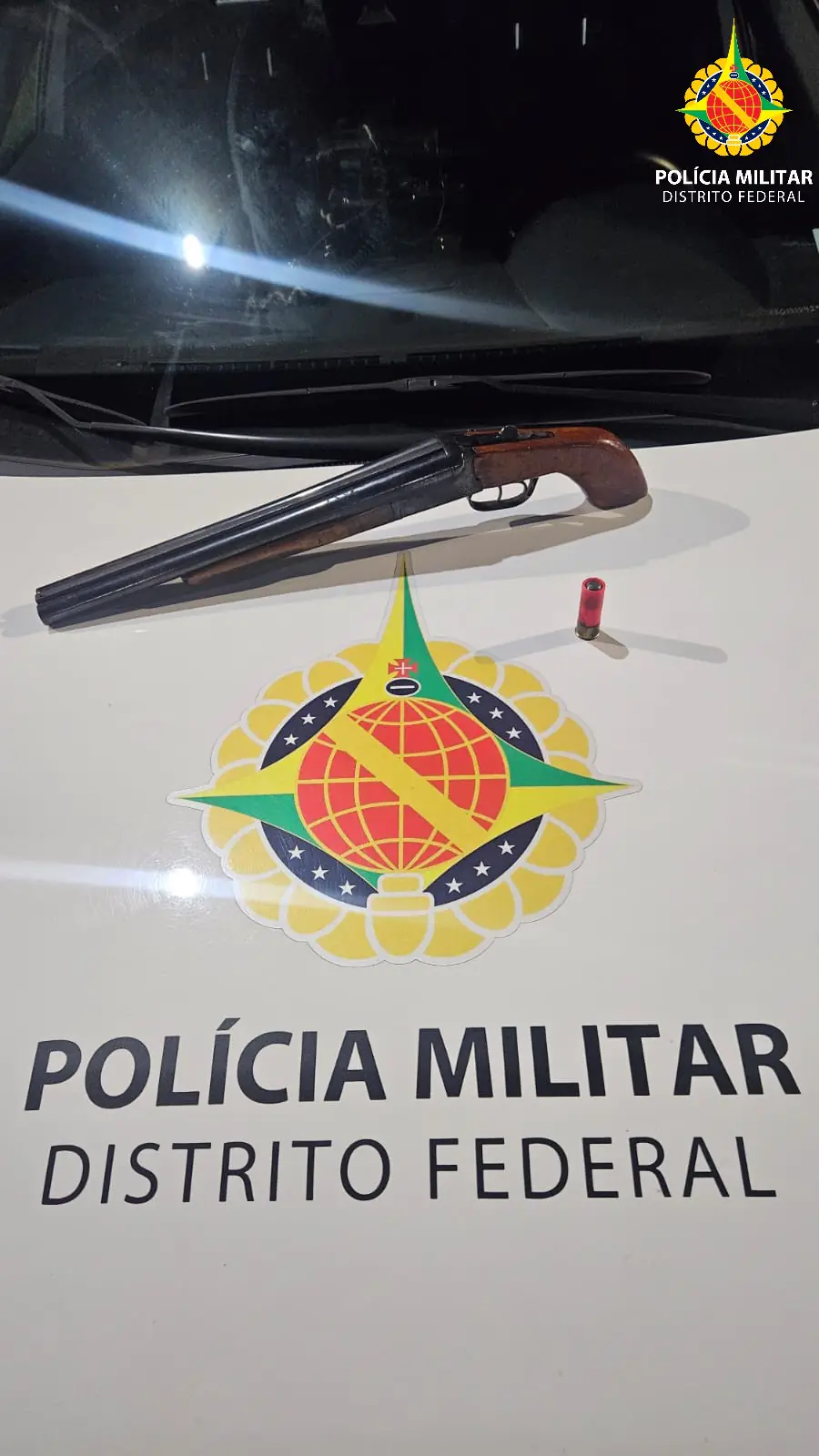 PMDF prende dois homens por invasão de domicílio e apreende arma de fogo em Taguatinga