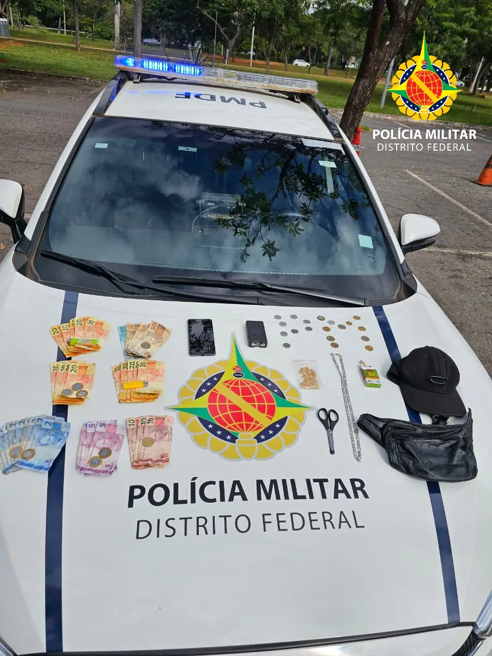 PMDF apreende adolescente por tráfico de drogas e posse de arma branca em São Sebastião