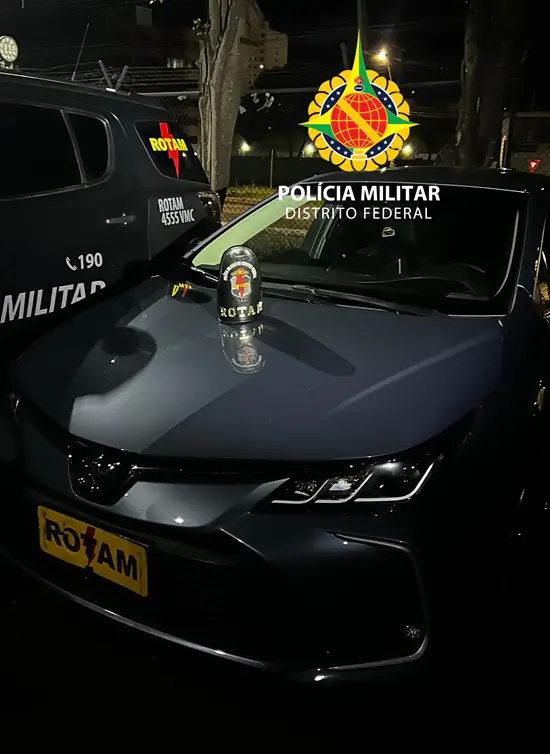 PMDF Apreende Veículo com Sinais de Adulteração e Restrição de Furto em Ceilandia