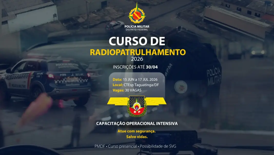 PMDF Abre Inscrições para o Curso de Radiopatrulhamento 2026