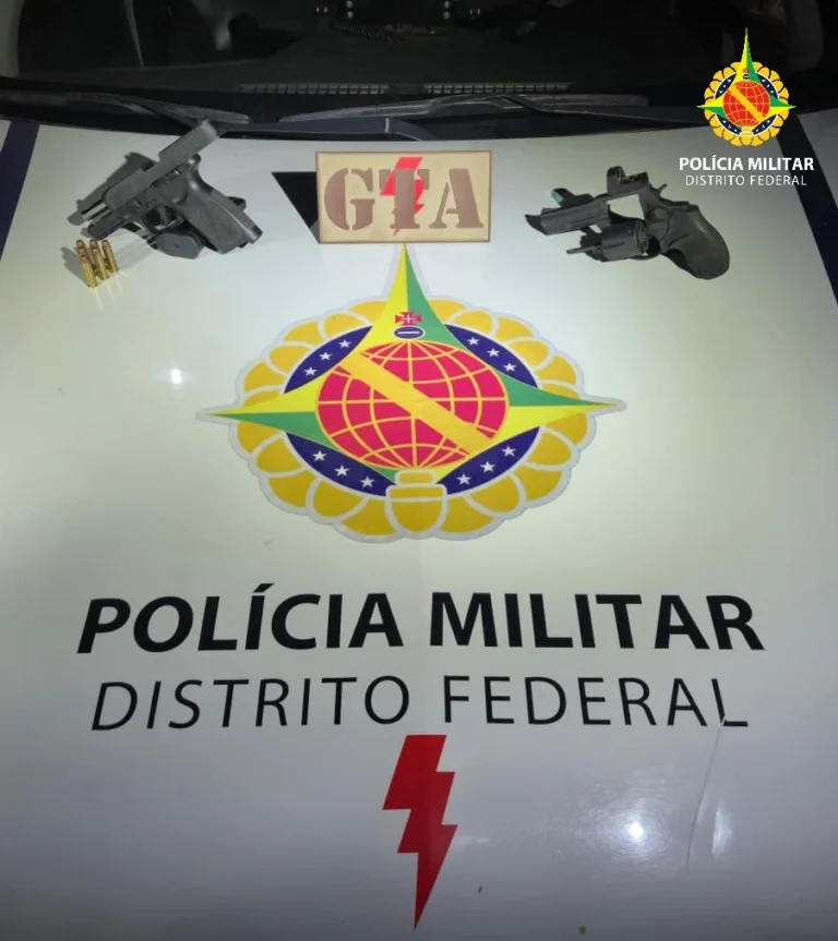 PMDF Detém Cac por Porte Irregular de Armas de Fogo
