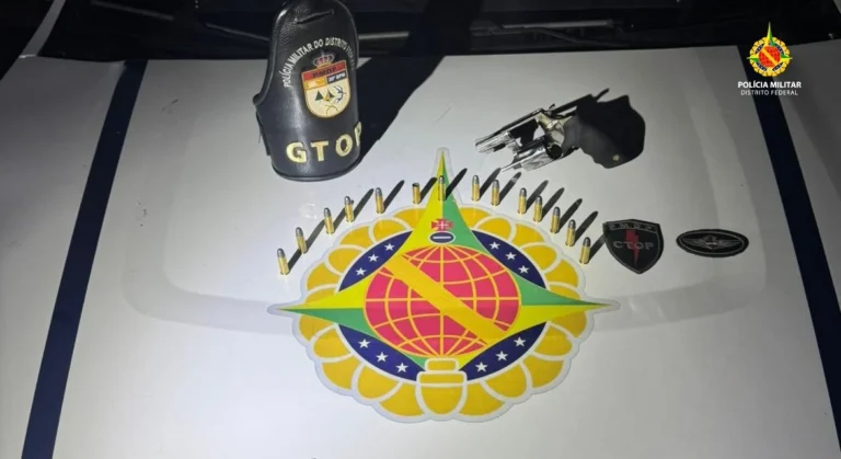 Dupla é Detida com Revólver Após Disparos em Distribuidora no DF