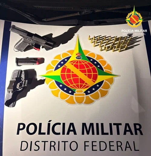 PMDF Prende Homem por Porte Irregular de Arma de Fogo em Santa Maria