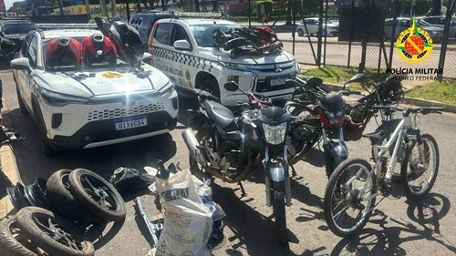 PMDF Desarticula Ponto de Desmanche de Motos no Sol Nascente