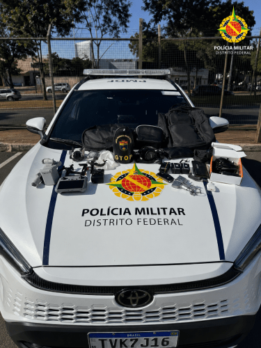 PMDF recupera bens avaliados em mais de R$ 30 mil e prende homem com oito passagens por crimes patrimoniais no Plano Piloto