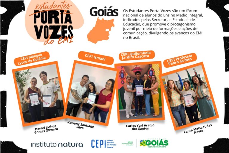 Estudantes de Goiás participam de projeto nacional de protagonismo juvenil