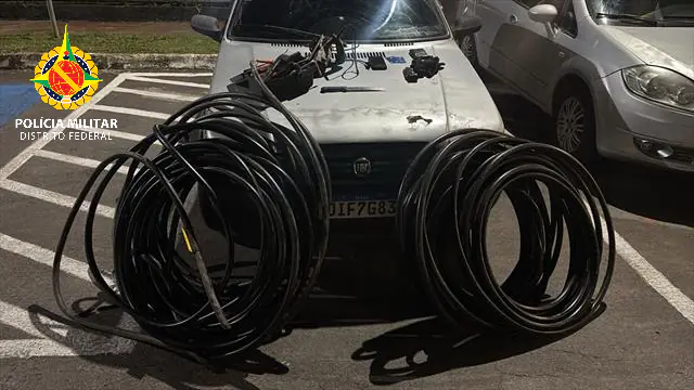 PMDF Prende Autor de Furto de Cabos e Recupera Material no Sudoeste Após Tentativa de Fuga