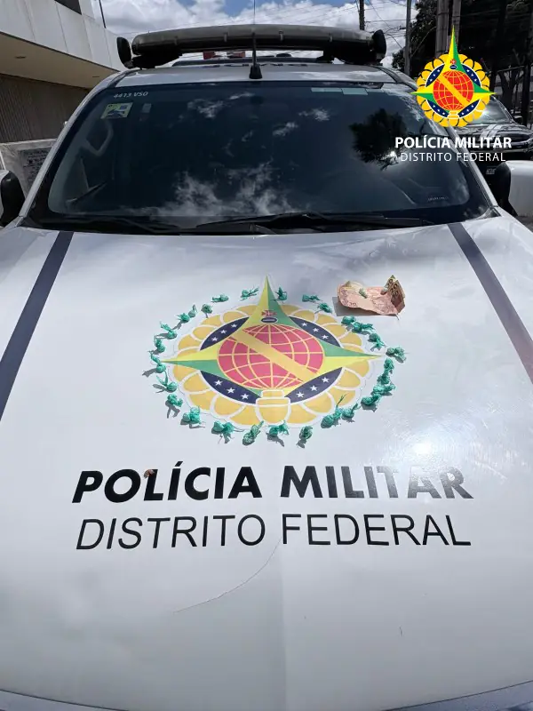 PMDF Apreende 30 Porções de Cocaína e Conduz Suspeito por Tráfico em Ceilândia Norte
