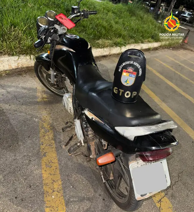 PMDF Apreende Motocicleta com Sinais de Adulteração no Areal