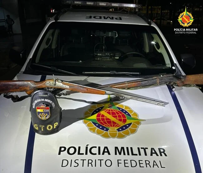 PMDF Apreende Duas Espingardas Após Denúncia de Ameaça no Incra 09
