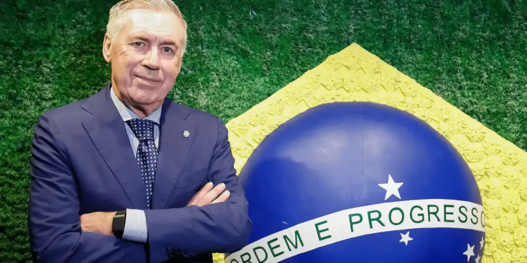 CBF confirma extensão do contrato com o técnico Carlo Ancelotti