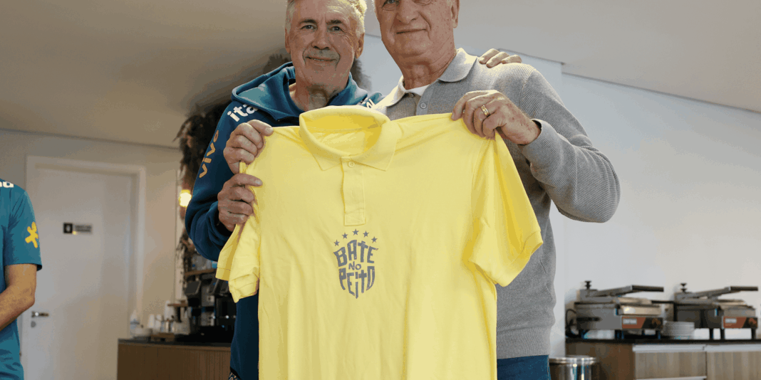 Felipão é homenageado na Granja Comary por conquistas como pentacampeão com a seleção brasileira
