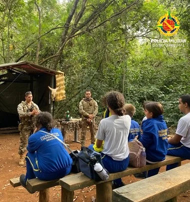 PMDF Promove Visita de Estudantes do Colégio Militar Tiradentes ao Batalhão de Polícia Militar Ambiental
