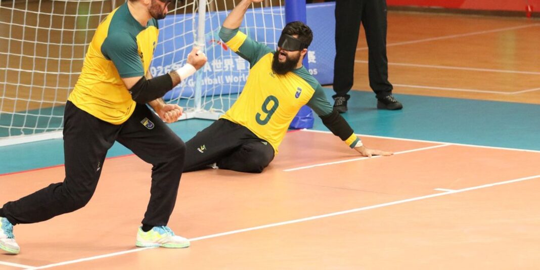 Seleção brasileira masculina avança para a semifinal do Mundial de goalball