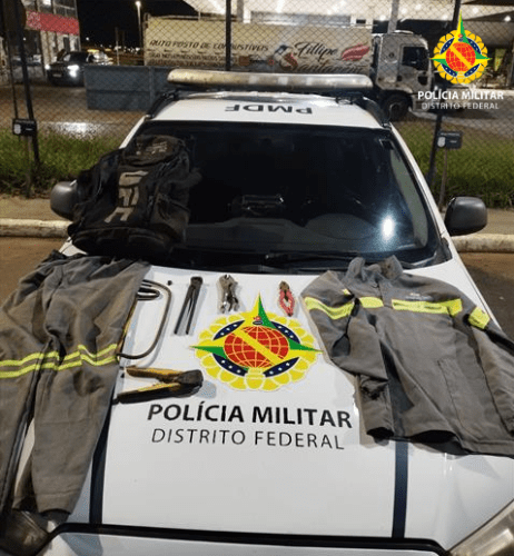 Autor preso três vezes neste ano por furto de cabos é detido novamente pela PMDF em Taguatinga, acompanhado de comparsa.