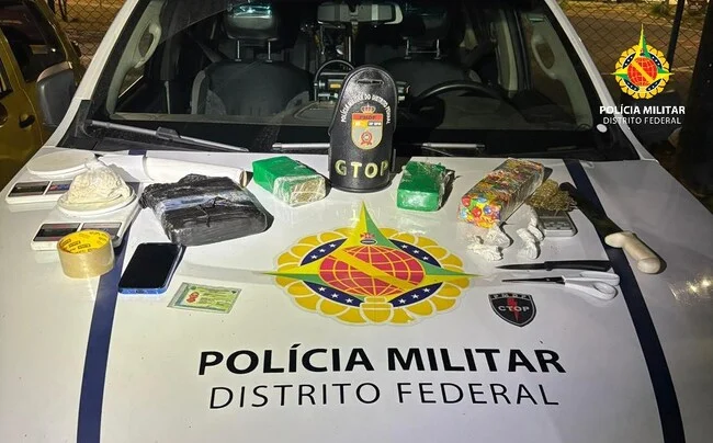 PMDF apreende carregamento de drogas no Recanto das Emas
