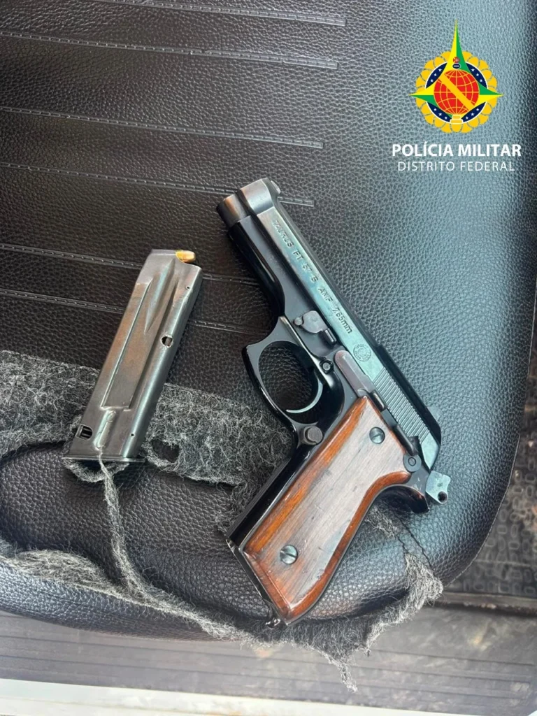 PMDF Localiza Motorista Que Fugiu Após Acidente e Apreende Arma de Fogo em São Sebastião