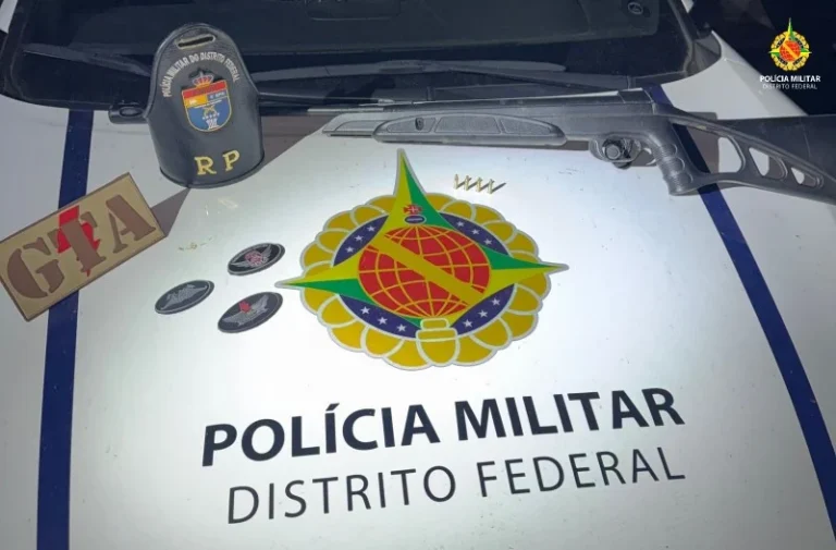 PMDF apreende arma de fogo e munições após perseguição a suspeitos na DF-180