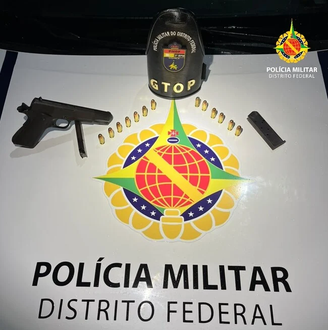 PMDF Prende Homem com Pistola de Uso Restrito no Sof Norte