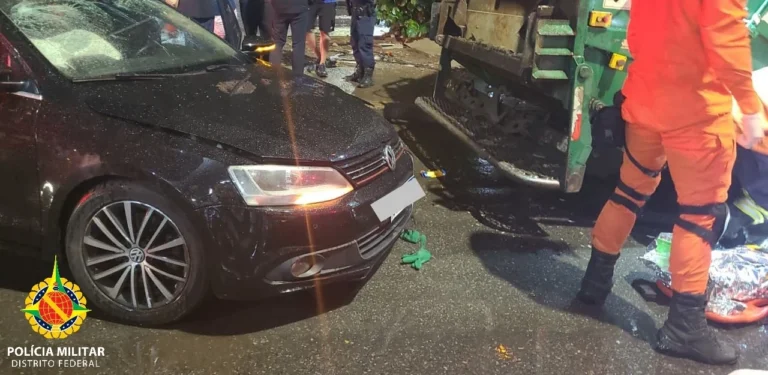 PMDF Prende Motorista por Embriaguez Após Atropelamento de Funcionário da SLU