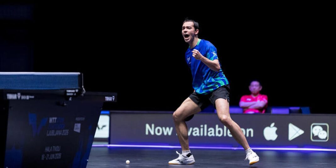 Hugo Calderano é derrotado na final e não conquista o tri no WTT da Eslovênia