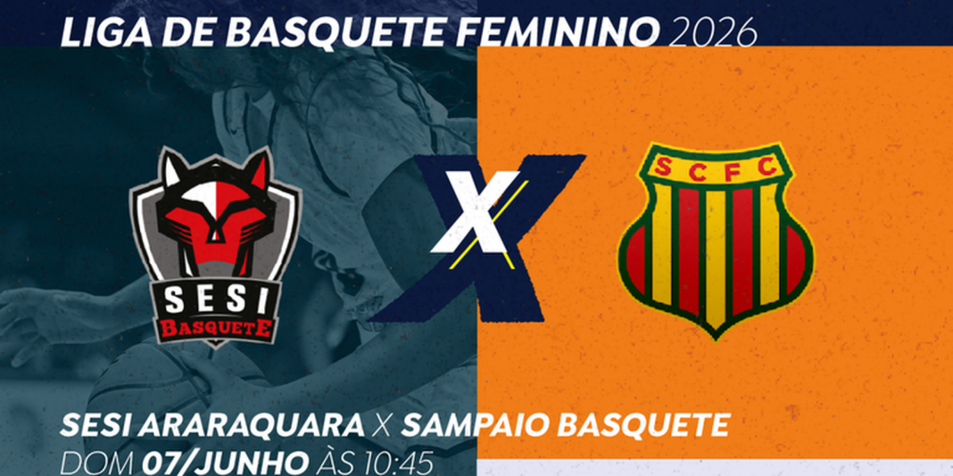 TV Brasil exibe Sesi Araraquara contra Sampaio Basquete neste domingo