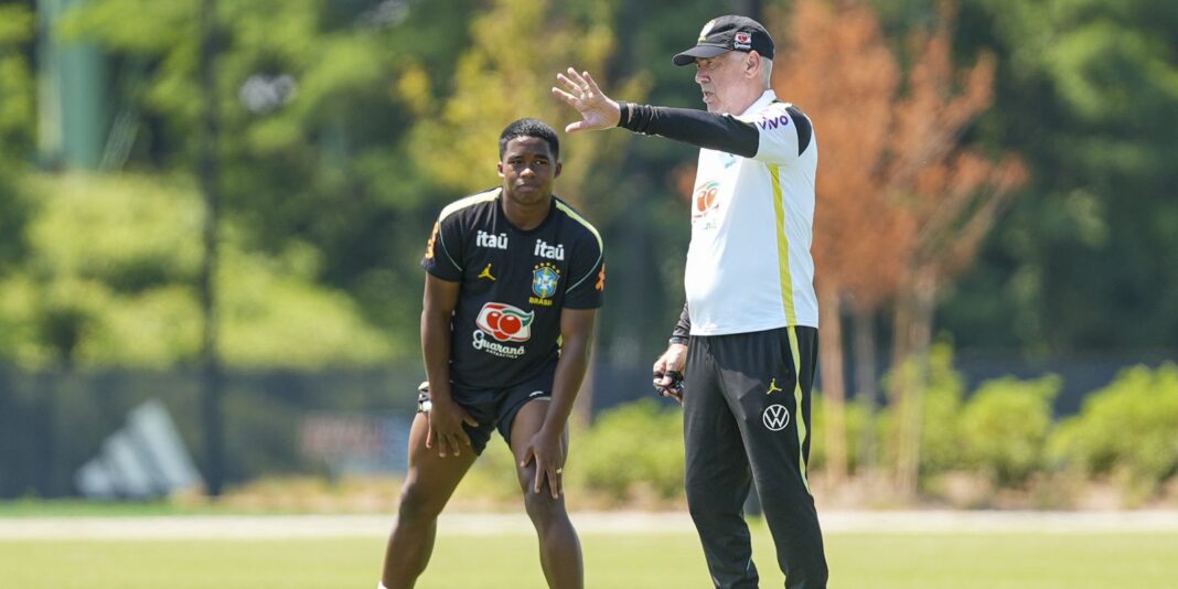 Ancelotti reconhece alterações na equipe para confronto contra o Haiti e evita comentar sobre Endrick