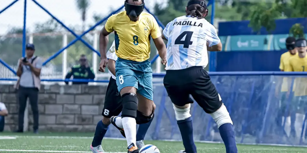 Brasil conclui Jogos Parasul-Americanos com medalha de ouro no futebol de cegos