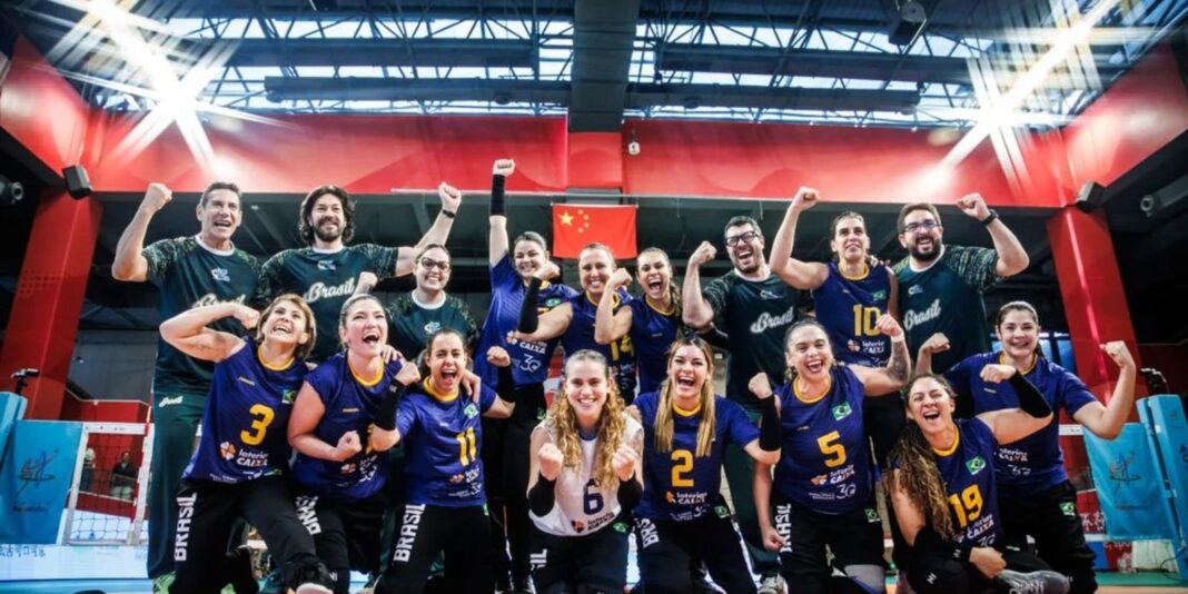 Brasil derrota a China e avança para a final do Mundial de vôlei sentado