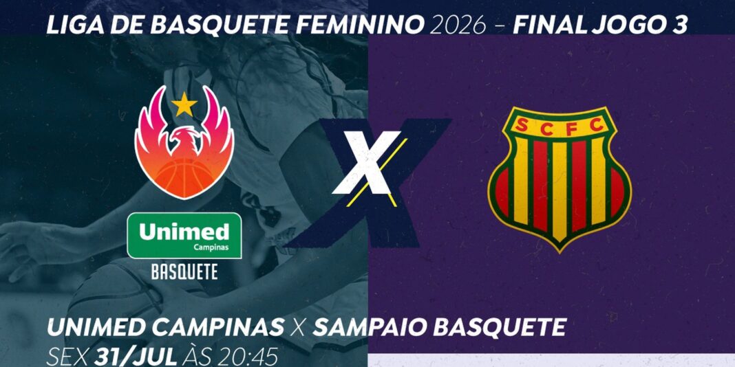 TV Brasil transmite nesta sexta-feira partida entre Unimed Campinas e Sampaio Basquete