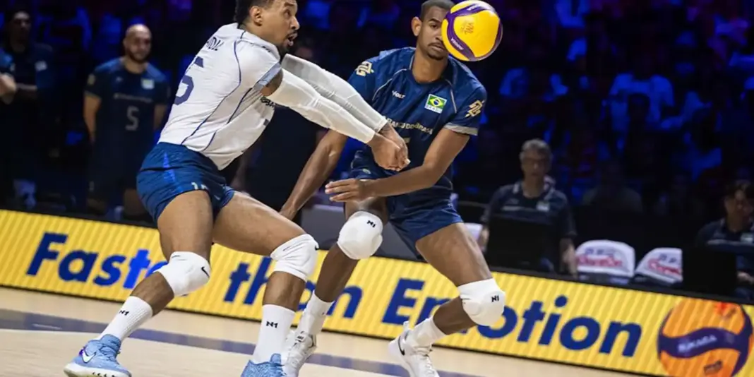 Seleção masculina é derrotada e corre risco de eliminação na Liga das Nações de vôlei