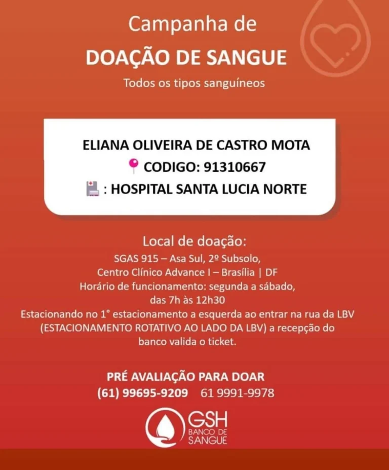 Solicitação de Doação de Sangue