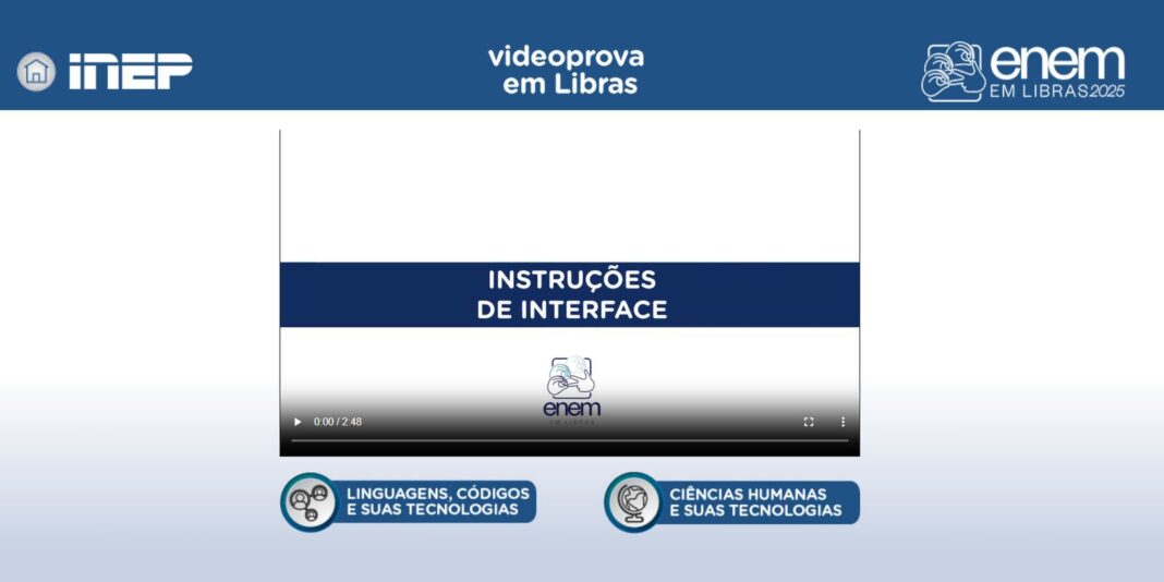 Plataforma Enem Libras é atualizada com provas de 2017 a 2025